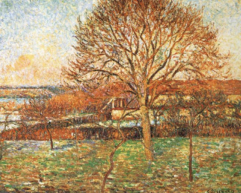 Under the sun large walnut, Camille Pissarro